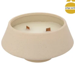 Vela perfumada INU com castiçal de cerâmica 580g