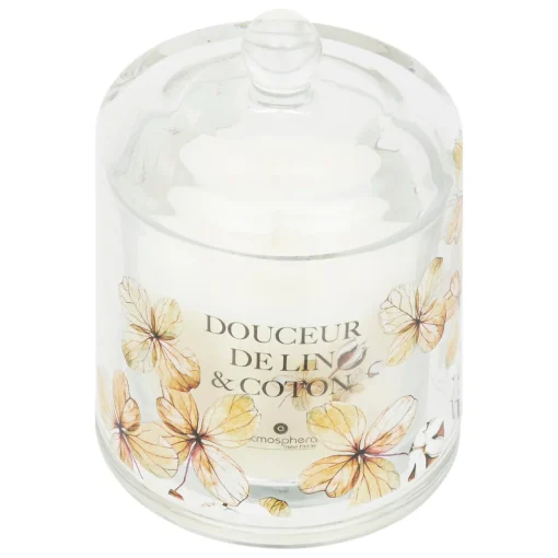 Vela Perfumada Oudy Linho Com Campânula 240G