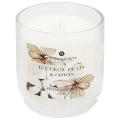 Vela perfumada OUDY linho em frasco de vidro 200g