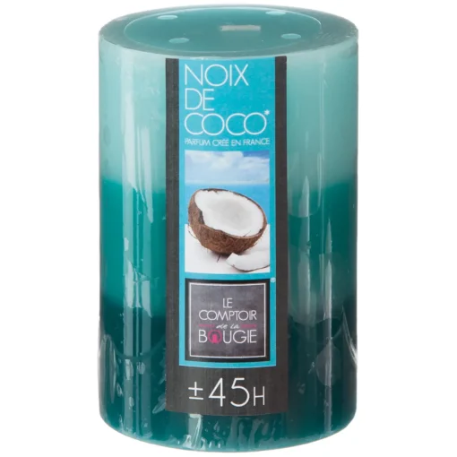 Vela perfumada PILAR côco tricolor
