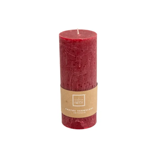 Vela perfumada PILAR de frutos vermelhos 18cm