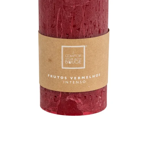 Vela perfumada PILAR de frutos vermelhos 18cm