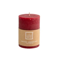 Vela perfumada PILAR de frutos vermelhos 10cm