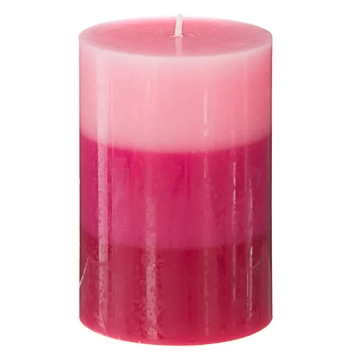 Vela perfumada tricolor framboesa básica