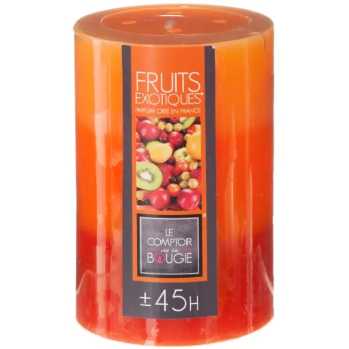 Vela perfumada tricolor frutos exóticos básica