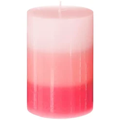 Vela perfumada tricolor rosa básica