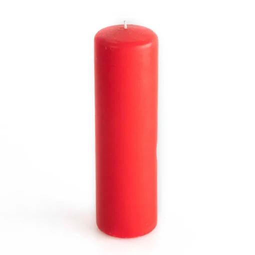 Vela PILAR BASIC vermelha 25cm