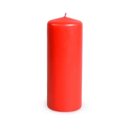 Vela PILAR basic vermelha 19cm