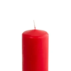 Vela PILAR basic vermelha 19cm
