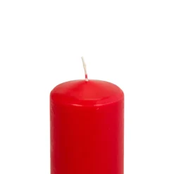 Vela PILAR basic vermelha 14cm