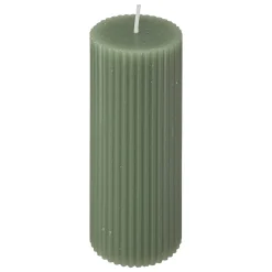 Vela PILAR demi estriada verde celadon 14cm
