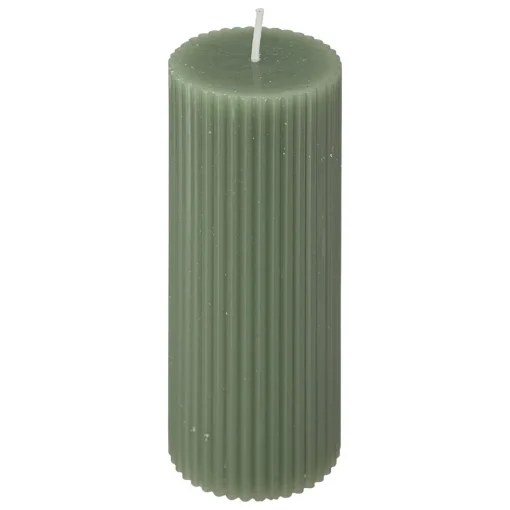 Vela PILAR demi estriada verde celadon 14cm