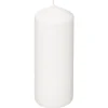 Vela PILAR many branca 18cm