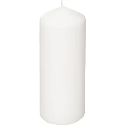 Vela PILAR many branca 18cm