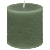 Vela PILAR OLIA verde celadon 7cm