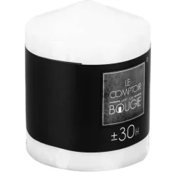 Vela redonda branca 220gr