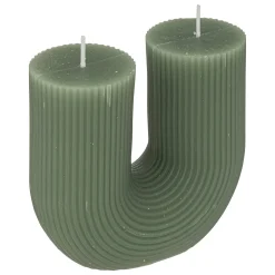 Vela verde celadon em forma de u DEMI