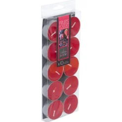 Velas tealights perfumadas frutos vermelhos