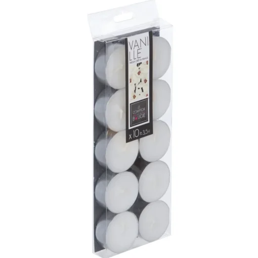 Velas tealights perfumadas baunilha basicas