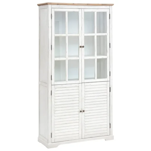 Vitrina OLBIA branca em mdf com 4 portas 190cm