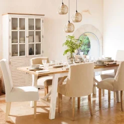 Vitrina OLBIA branca em mdf com 4 portas 190cm