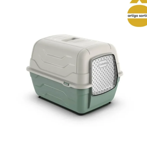 Wc para gato com porta, pá e filtro