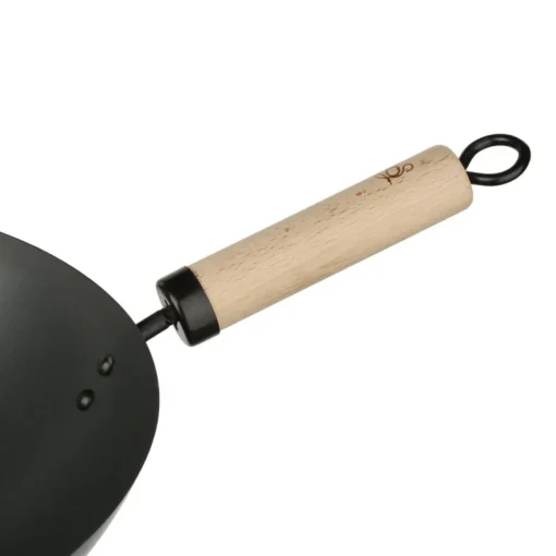 Wok com cabo de madeira 35cm
